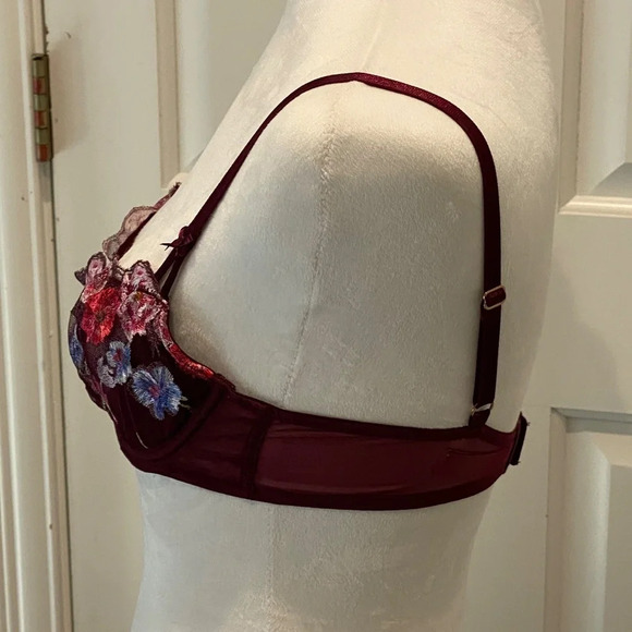 New!Victori's Secret Dream Angels Lightly-Lined Floral Embroidery Demi Bra 16151 - Picture 5 of 12